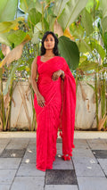 Red Wine Saree