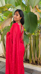 Red Wine Saree