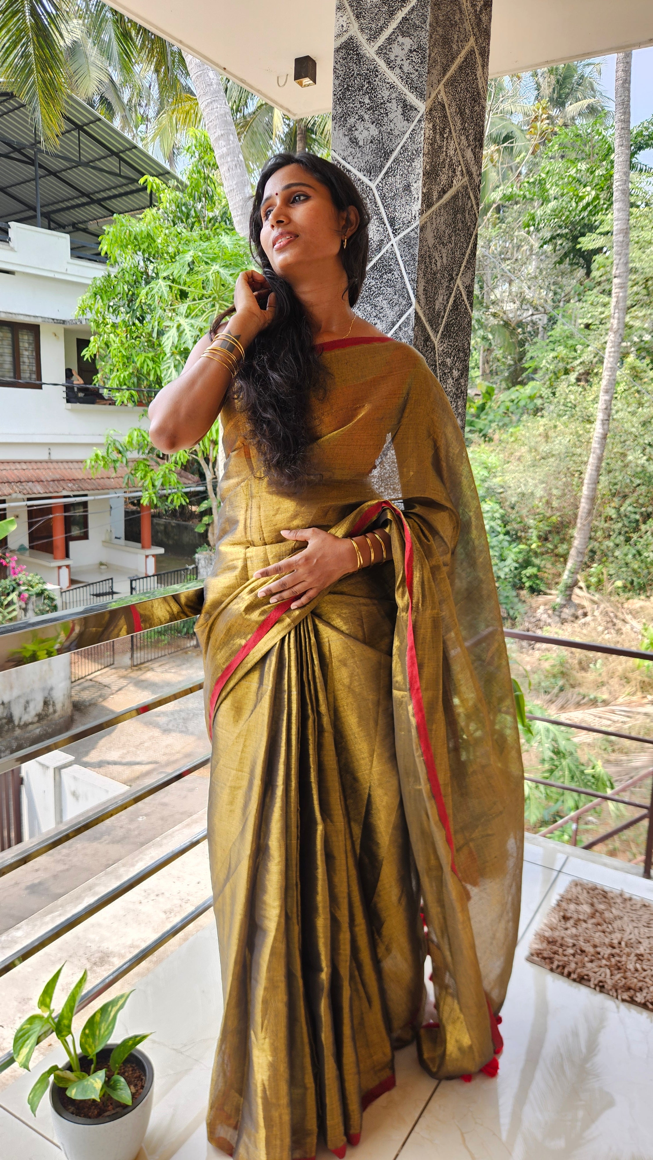 Gold Saree