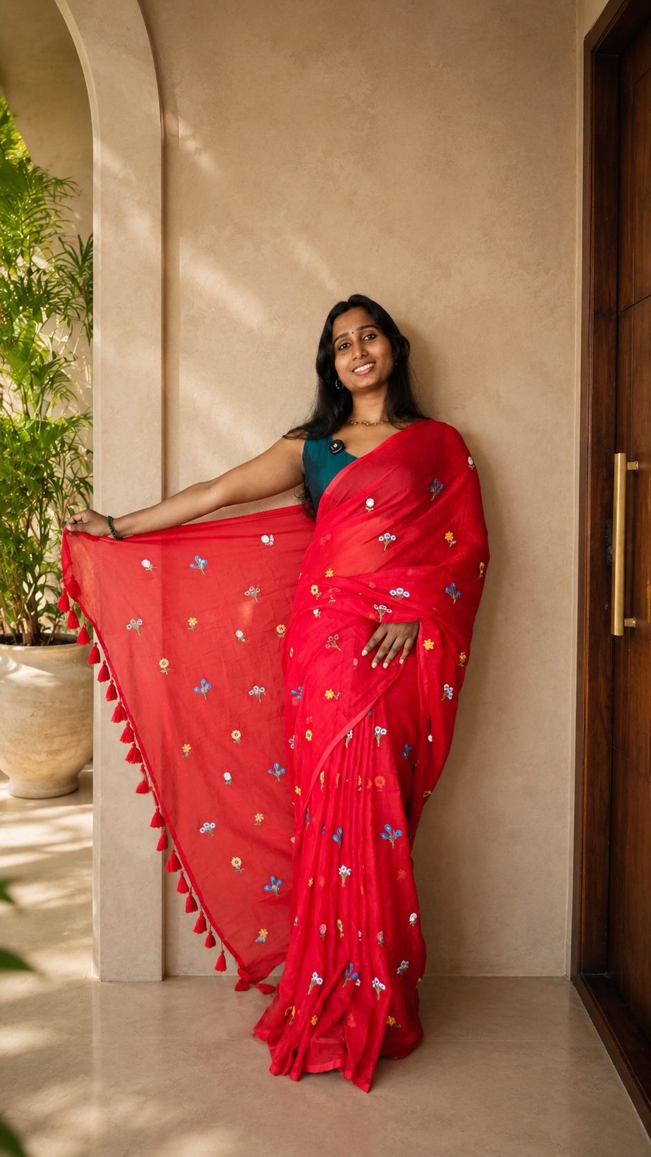 Aiden Thottam saree, view 4 | Lolak Boutique