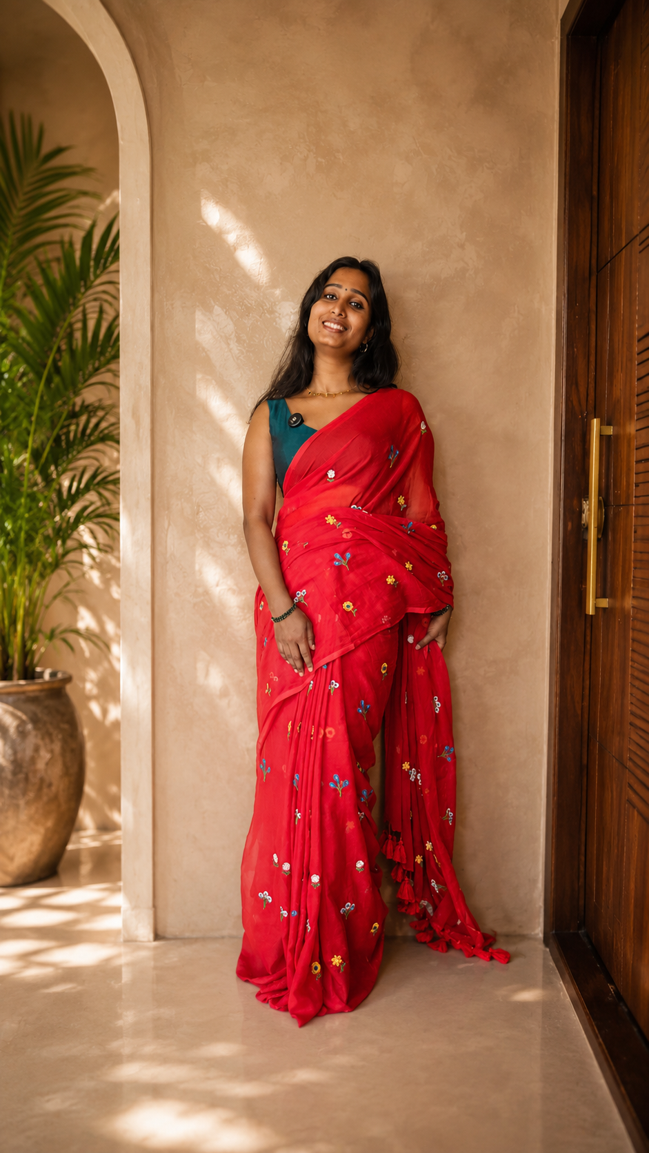 Aiden Thottam saree, view 5 | Lolak Boutique