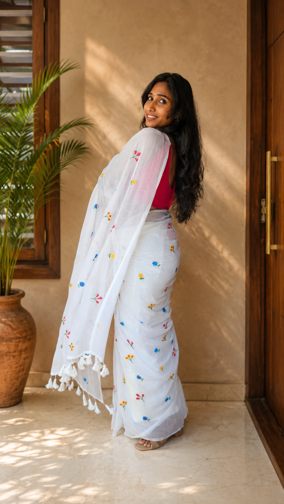 Aiden Thottam saree, view 9 | Lolak Boutique