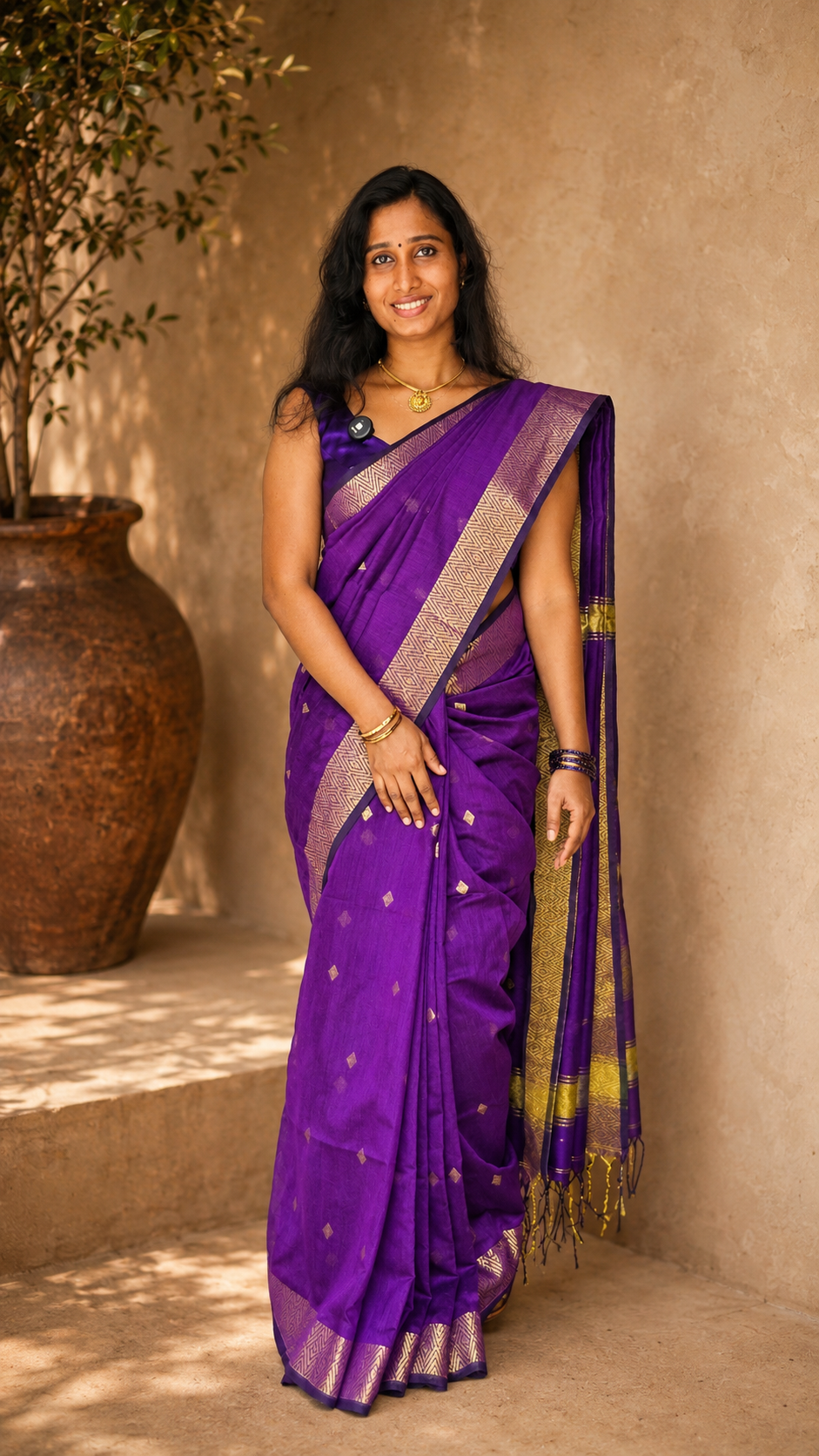 Nayanthara Maheswari cotton saree | Lolak Boutique