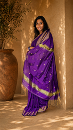 Nayanthara Maheswari cotton saree, view 7 | Lolak Boutique