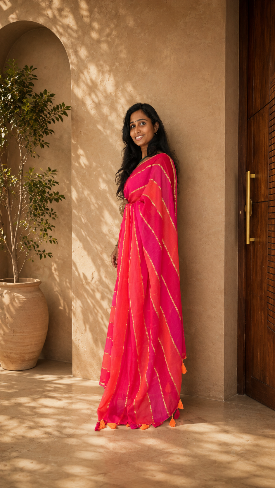SHANAYA RED AND PINK